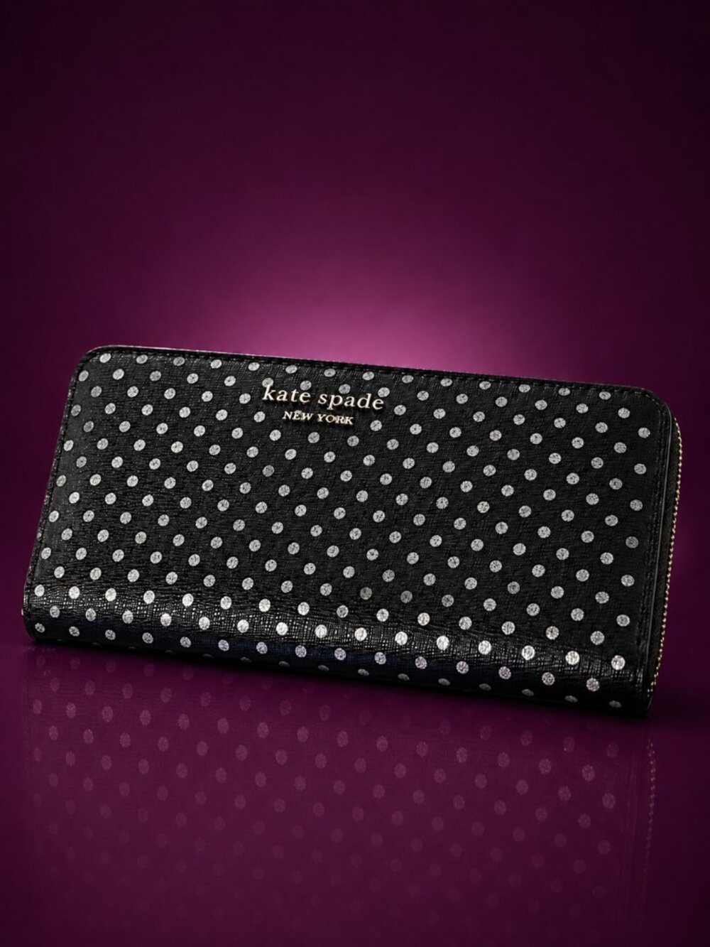 KATE SPADE New York Spencer Continental Saffiano Leather Long Zip Around Wallet - Picture 15 of 15
